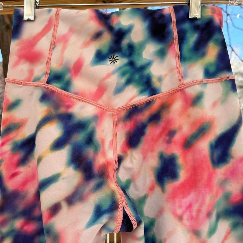 Athleta Elation Tie Dye 7/8 Tights Leggings Small - Picture 5 of 16